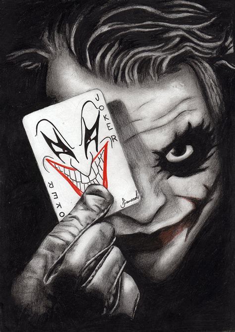 badass joker face drawing